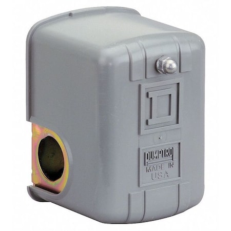 Pressure Switch, Standard, DPST, 1 Ports, 1/4" FNPS, 40 to 150 psi Range, Polypropylene