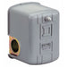 Pressure Switch, Standard, DPST, 4 Ports, 1/4" FNPS, 20 to 100 psi Range, Polypropylene