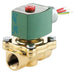 Solenoid Valve, 2-Way, 2-Position, Normally Closed, 1-1/2 in Pipe Size, 120V AC, Manual Operator