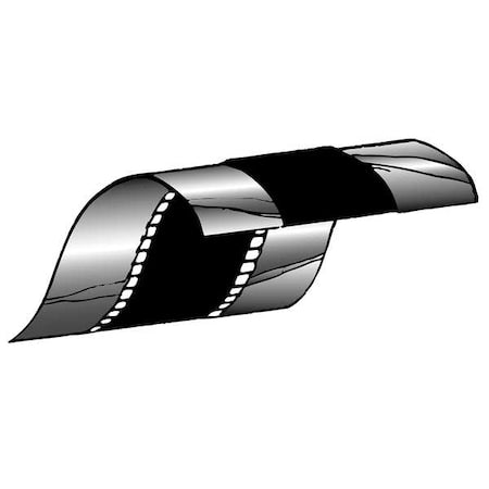 Flexible Duct Connector, 26 ga, 6 1/2 in W, 50 ft L, Galvanized Steel