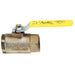 1-1/4" FNPT Bronze Ball Valve Inline