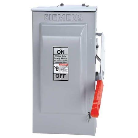 Nonfusible, Safety Switch, Heavy Duty, 600 V, 3PST, NEMA 3R