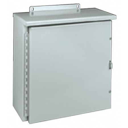 Padlockable Hasp Electrical Enclosures, 36 in H, 12 in D, 36 in W, 3R, Steel