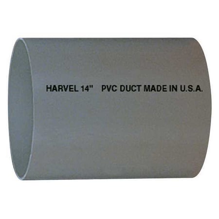 Round Rigid Duct, 6 in Duct Dia, 6 5/8 in W, 10 ft. L, 6 5/8 in H