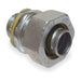 Conduit Fitting Connector, 2-1/2 in, Liquid-Tight, Steel, Electro Zinc Plated, Gray