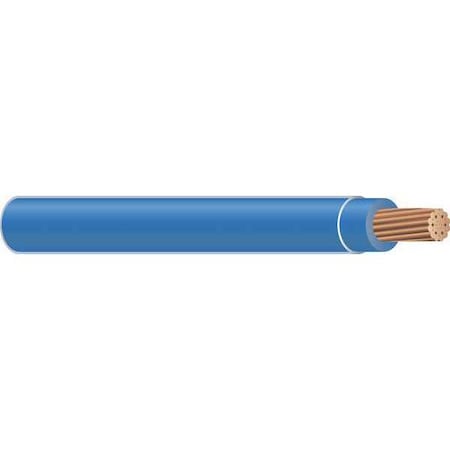 THHN Building Wire, Copper, 10 AWG, 1C, Blue, Stranded, 500 ft