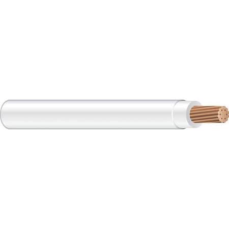 THHN Building Wire, Copper, 6 AWG, 1C, White, Stranded, 500 ft