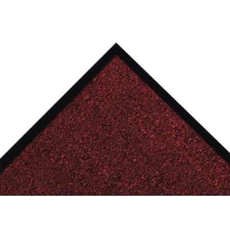 Entrance Mat, Polypropylene, 5/16 in Thick, Red/Black, 4 ft W x 6 ft L