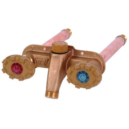Frost Proof Dual Sillcock, Hot/Cold 6 In