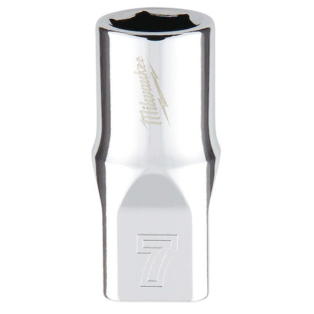 1/4 in. Drive 7mm Metric 6-Point Socket with FOUR FLAT Sides