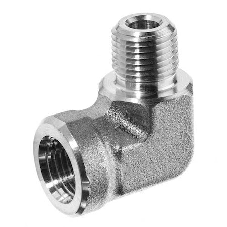Stainless Steel 90° Street Elbow, 1/2 in NPT Female x 1/2 in NPT Female, 304 Grade