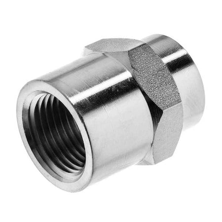 Reducing Hex Coupling,304 SS,1/2" x 1/4"