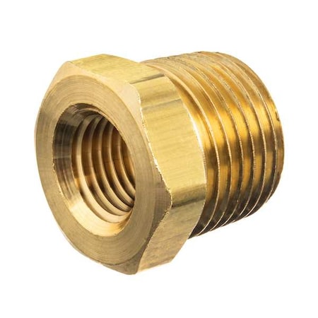 Hex Bushing Brass Brass Class 125 Pipe Fittings, 2 in Male NPT X 1/4 in Female NPT