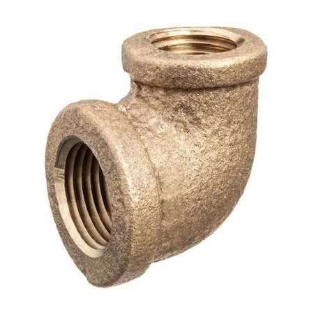 90 Degrees Elbow Reducer Brass Brass Class 125 Pipe Fittings, 3/8 in Female NPT X 1/8 in Female