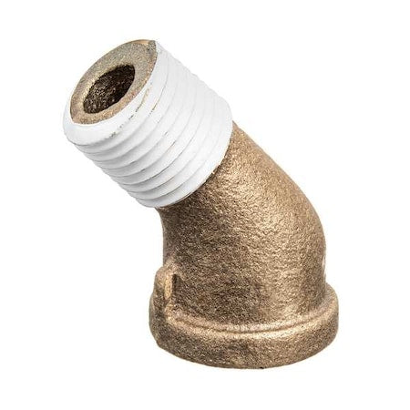 45 Degrees Street Elbow Brass Brass Class 125 Pipe Fittings, 3/8 in Female NPT X 3/8 in Male NPT