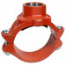 Clamp-T w/ FNPT Branch,8x2",Iron,500 psi