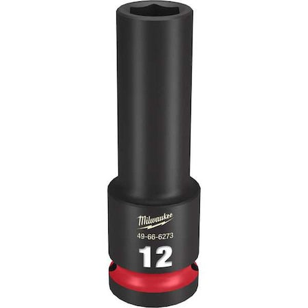 12mm SHOCKWAVE Impact Duty 1/2 in. Drive Deep Well 6 Point Impact Socket