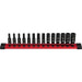 14 pc. SHOCKWAVE Impact Duty 1/4 in. Drive Metric Deep Well 6 Point Socket Set