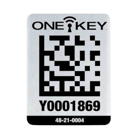 ONE-KEY Asset ID Tag for Large Metal Surfaces,PK25