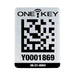 ONE-KEY Asset ID Tag for Large Metal Surfaces,PK25