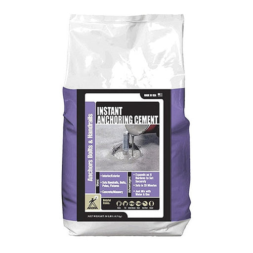 10 lb. Anchoring Cement, 10 lb., PK4,  Gray,  Water Base