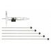 0-6" Digit Counter Depth Micrometer with 4" Base