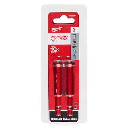 1/4 in. DIAMOND MAX Diamond Grit Hole Saw 2 PK