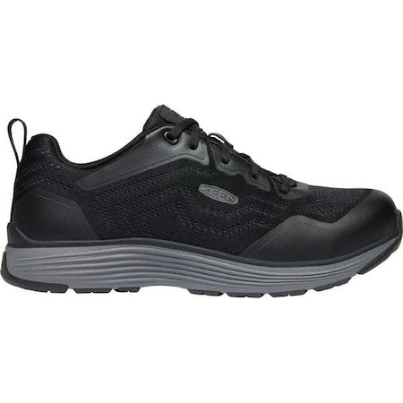 Men's Athletic Shoe, 8 1/2 Mesh Upper, Aluminum Toe, 3 in H, Black/Steel Gray, 1025564