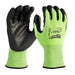 High Visibility Cut Level 1 Polyurethane Dipped Gloves - Large (12 Pairs), Polyurethane, Smooth