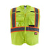 Class 2 CSA Compliant Breakaway High Visibility Yellow Mesh Safety Vest - 2X-Large/3X-Large