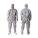 Coverall,4XL,Gray,Non-Porous Film Lam