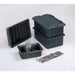 Divider Box,  Black,  Polyethylene,  22 3/8 in L,  17 7/16 in W,  12 in H,  2 cu ft Volume Capacity
