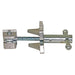 Tailgate Latch Assembly, Silver, steel
