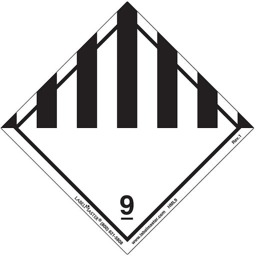 LabelMaster® HML9 Miscellaneous Dangerous Goods Label, Paper, 500/Roll