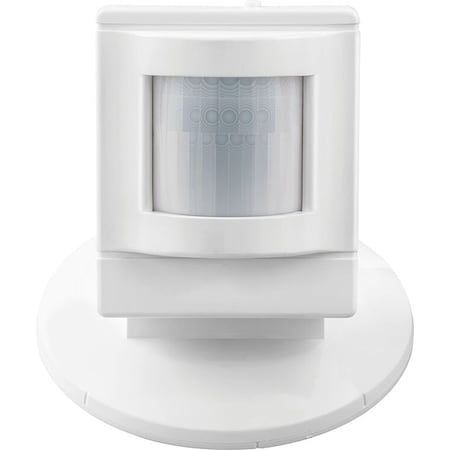 Ceiling Mount, Wall Mount Sensor, Occupancy, Photocell, Hard Wired, White, 2,600 sq ft, LED