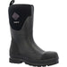 Women's Chore Classic Mid Rubber Boot, Steel Toe, 12 in Height, Black, 6