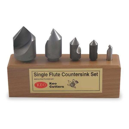 120 deg SF 5 piece Countersink Set HSS