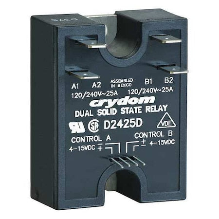 Dual Solid State Relay, 2 Phase, Screw Clamp, Panel, SCR