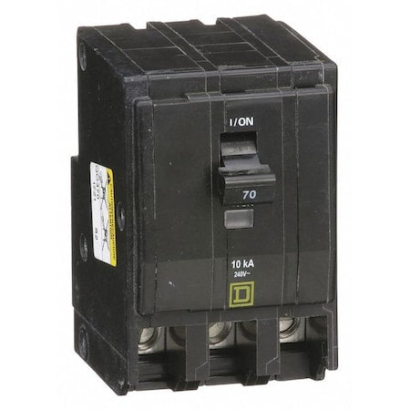 Miniature Circuit Breaker, QO Series, 70A, 3 Pole, 120/240V AC, 10kA at 120/240V AC