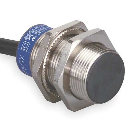 Cylindrical, Inductive Proximity Sensor, 18 mm Dia., Brass, M12, 3 Wires, Shielded