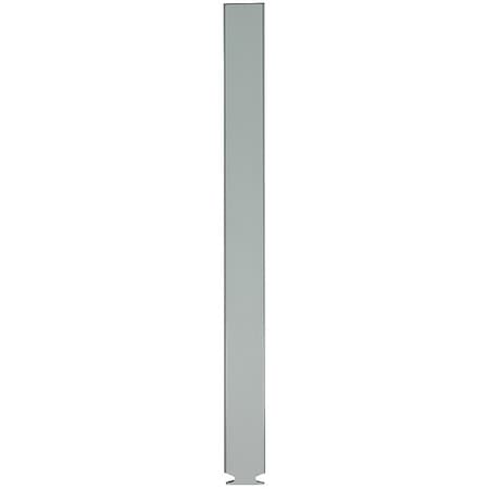 70" x 7" Pilaster Toilet Partition, Cellular Honeycomb, Gray
