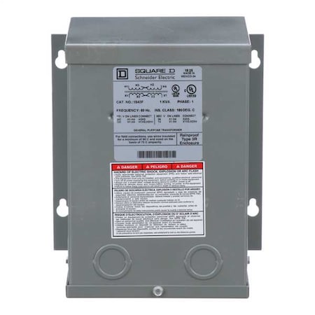 Buck Boost Transformer, 1 kVA, NEMA 3R, 12/24V AC, 120/240V AC