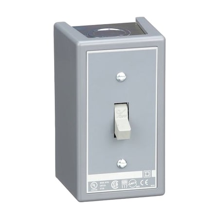 Manual Motor Switch, 30 A, 3 P, 3 Phase, Toggle, Type K, Class 2510 Series, NEMA 1