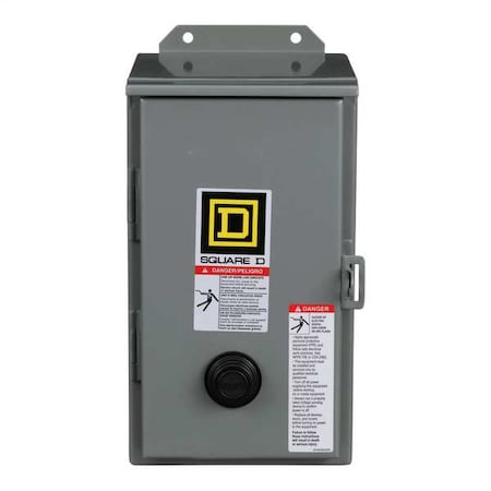 Magnetic Motor Starter, Non-Reversing, No Auxiliary Contacts, 120V AC, 3 P, Screw Clamp