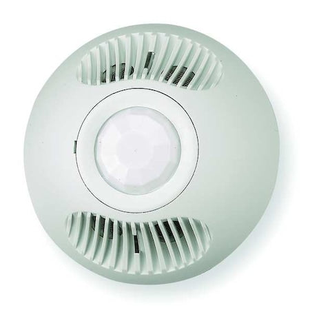 Ceiling Mount Sensor, Occupancy, Hard Wired, White, 2,000 sq ft, LED