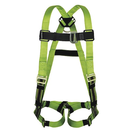 Duraflex Python(R) Full Body Harness, S/M, 400 lb., Mating Chest/ Mating Leg Straps, Back D-Ring