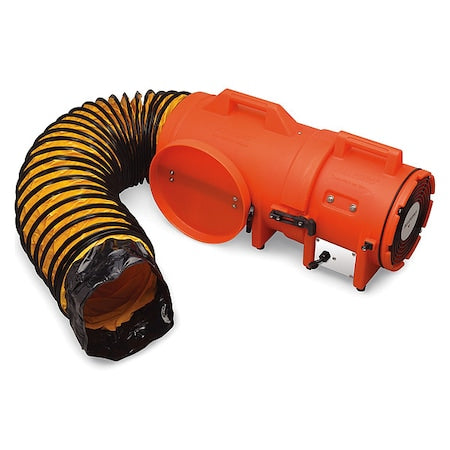 Confined Space Fan,Orange,13 1/2" W