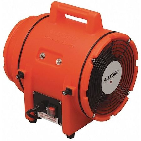 Axial AC Plastic Blower,Orange,12" W