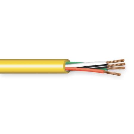 Portable Cord, SOOW, 12 AWG, 3 C, Yellow, EPDM Rubber, Stranded, 600V, Indoor/Outdoor, 250 ft