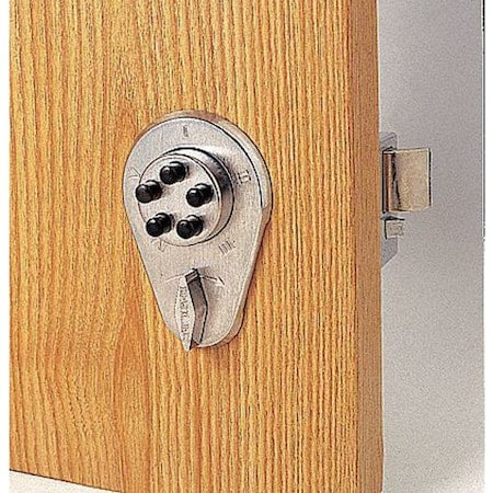Pushbutton Deadbolt,Satin Brass
